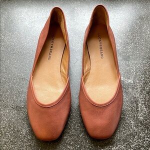 Lucky Brand Adoura Brown Flats Women’s Size 9 Tan Ballet